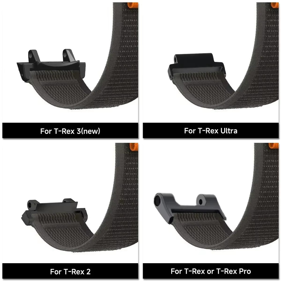 OAKCHARM Uhrenarmband Nylon, Schwarz, Amazfit T-REX 3/2/T-Rex/T Rex Pro 2 - Bild 5