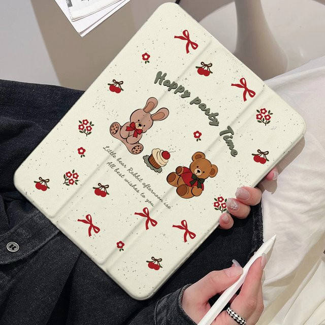 The Bear and Rabbit Schutzhülle für Samsung Galaxy Tab S9 Plus, S9 FE Plus, S10 Plus, S7 Plus, S8 Plus, S7 FE, S6 Lite, A9, A11 Plus und A8 - Bild 1