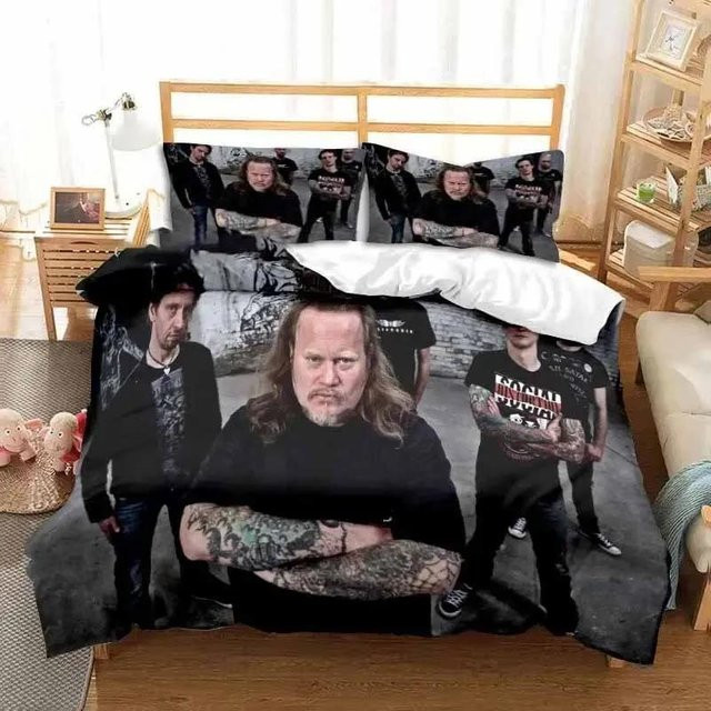 Gu Tao Bettwäsche-Set Böhse Onkelz 3-teilig Schwarz B/H: 140 x 210 cm - Bild 1