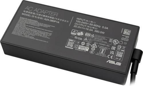 Asus Notebook-Netzteil 380W 20V 19A in Schwarz mit Barrel-Plug - Bild 1