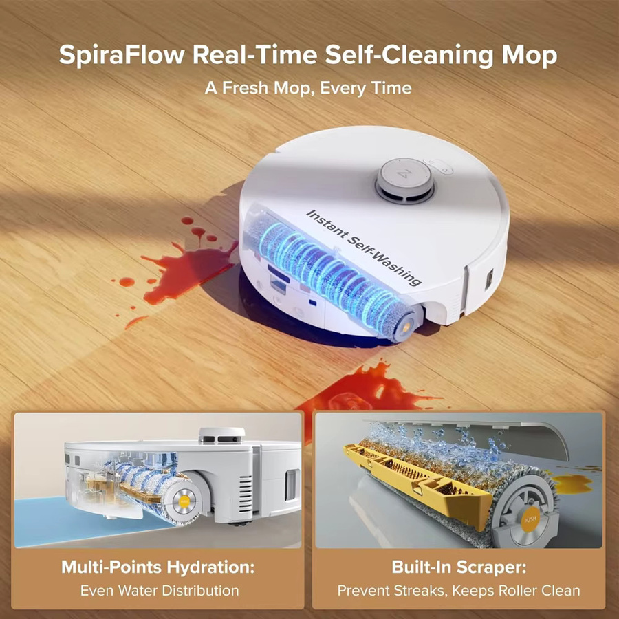 Roborock Qrevo Curv 2 Flow Roller Mop Ersatzteil für Roboter-Staubsauger - Bild 2