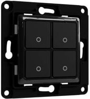 Shelly Wall Switch 4 Wandtaster Schwarz - Bild 1