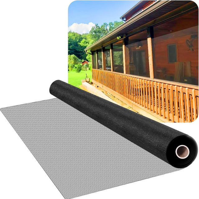 Welshbrothers Mückensicherer Fensterschutz in Schwarz mit DIY-Schneidefunktion für Balkon und Garten - Bild 1