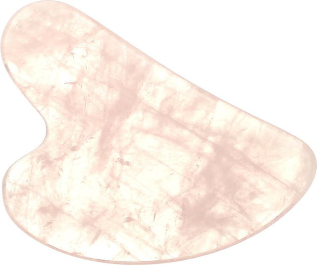Mount Lai Rosenquarz Gua Sha Werkzeug, Unisex, beige - Bild 1