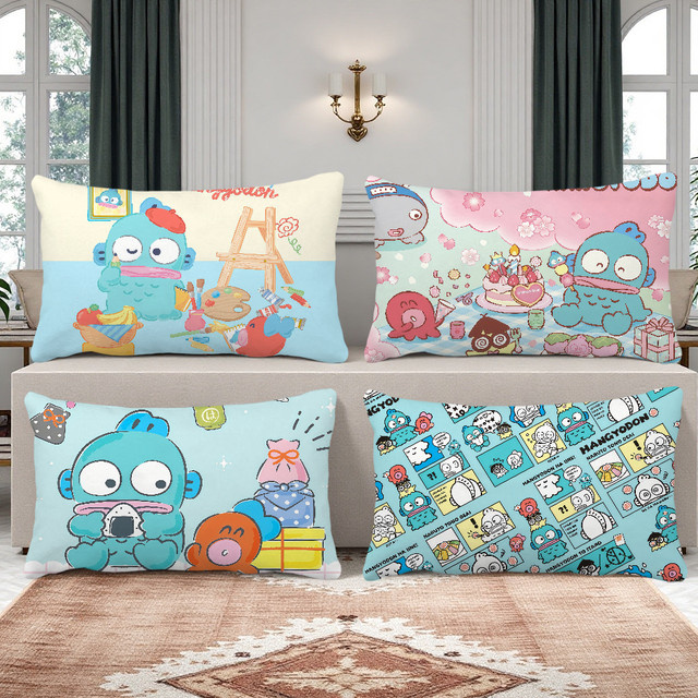 Sanrio Hangyodon Kissenbezug Kawaii Design für Sofa und Wohnzimmer - Bild 1