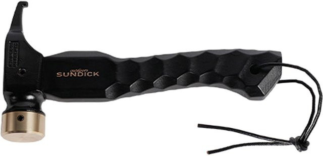 Meterk Camping Hammer für Outdoor und Zeltheringe mit Haken und Heringzieher in Schwarz - Bild 1