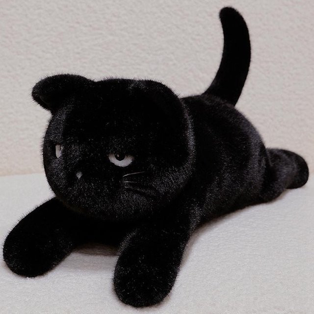 Yiran Health & Beauty Schwarze Katze Plüschtier, 60cm - Bild 1
