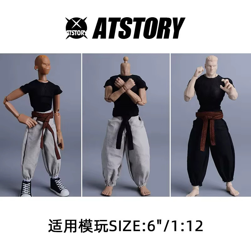 Romankey Kungfu-Kleidung, Zubehör, Schwarz, Textil - Bild 2