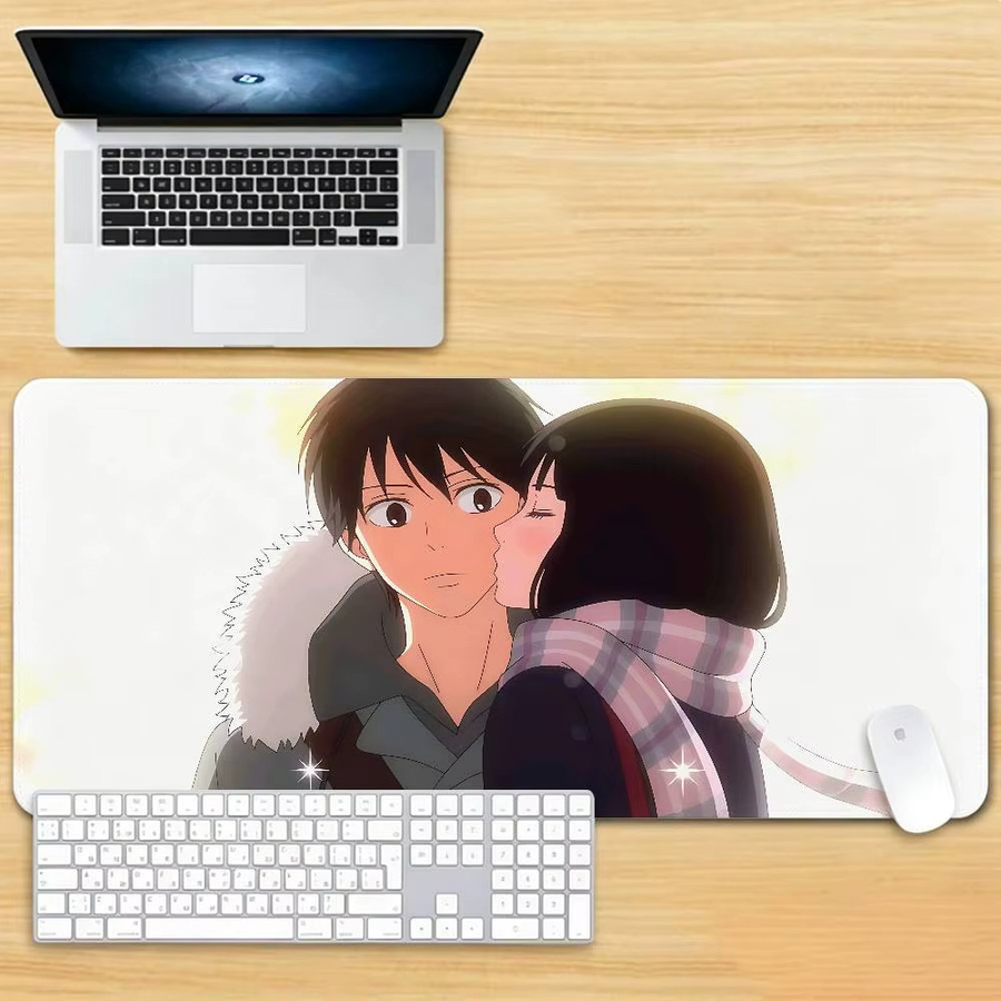 Bilibili Anime Kimi Ni Todoke Gaming-Mauspad in Multicolour, rutschfeste Schreibtischunterlage mit genähtem Rand für Computer und Tastatur - Bild 2