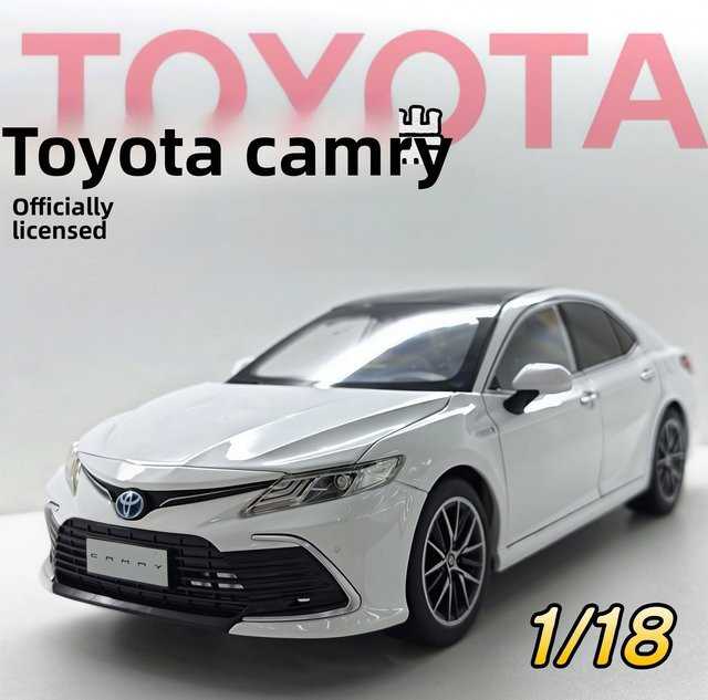 MAKEDA Camry Automodell, 1:18, Metall, Schwarz, mit Licht und Sound, ab 6 Jahren - Bild 1