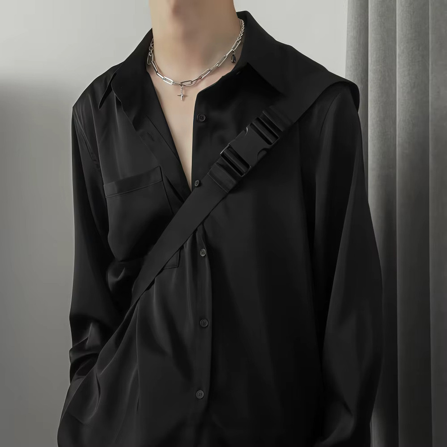 Hop Hip Anhänger-Halskette, Edelstahl, Silber, Unisex - Bild 2