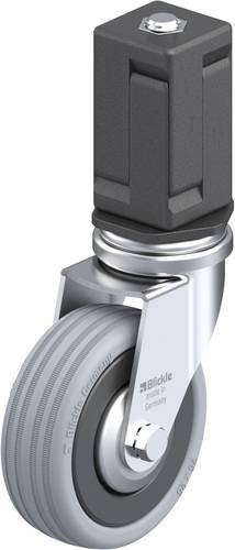 Blickle LRA-VPA 75K-FA-EV07 Lenkrolle mit Expander, Rad-Durchmesser: 75 mm, Tragfähigkeit: 60 kg, Schwarz-Grau - Bild 1