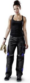 Kübler Pulsschlag Hose 2124 Schwarz/Kornblumenblau Größe 40 mit Cordura - Bild 1