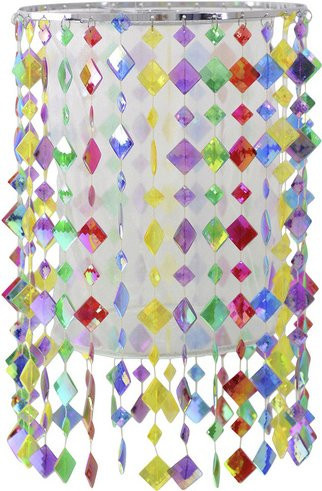 Näve Pendelleuchte Rainbow mit Acrylperlen, E27, bunt, B/T/H: 36,0 x 36,0 x 23,0 cm - Bild 1