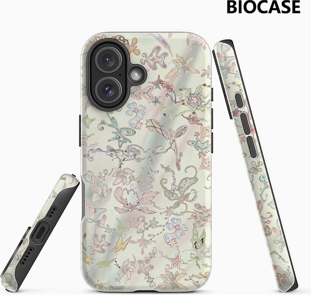 Potdemiel Doodle-Handyhülle in Multicolour für iPhone 17 16 15 14 13 Pro Max Plus mit Magnetfunktion und robustem Doppel-Schicht-Schutz - Bild 1
