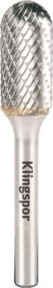 Klingspor HF 100 C Hartmetallfräser mit Spezialverzahnung für Inox in Silber, Durchmesser: 1,27 cm, Tiefe: 2,5 cm, Höhe: 0,6 cm - Bild 1