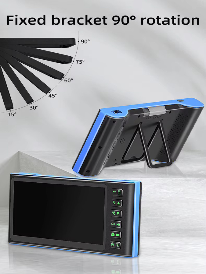 ZEMICAM HD Inspektionskamera mit 7 Zoll IPS-Bildschirm und abnehmbarem Design in Blau für Auto, Rohrleitung und Kanalisation - Bild 7