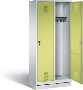 C+P Garderobenschrank Evolo in Viridingrün und Lichtgrau, H: 180 cm, B: 81 cm, T: 50 cm - Bild 1