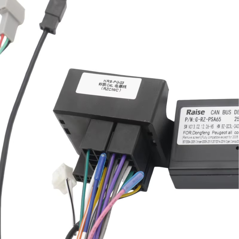 Kabelbaum CAN-Bus-Decoder 16-Pin Kabeladapter für Peugeot 207 und 207cc mit Original RD4 Radio und Android Autoradio - Bild 2