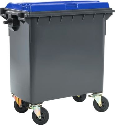 SSI Schäfer Müllcontainer MGB 770 FD aus Kunststoff, 770 l, schwarzblau - Bild 1