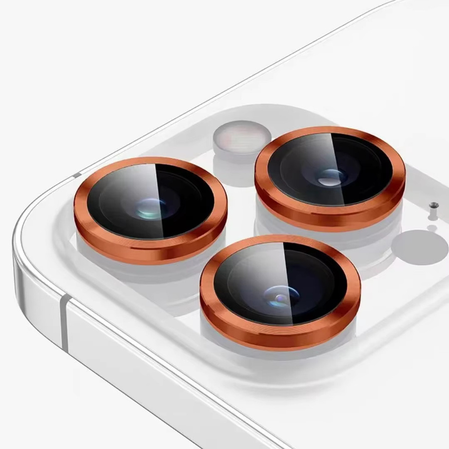 Aruiser Metall-Kameraobjektivschutz aus 9H gehärtetem Glas für iPhone 15 Pro Max, 14 Pro Max, 15 Plus, 13, 12, 11 und Mini in Blau - Bild 3