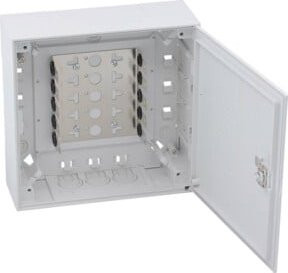 CobiNet Kunststoffverteiler BOX II für 50 DA, Weiß, Aufputz-Verteilerdose - Bild 1