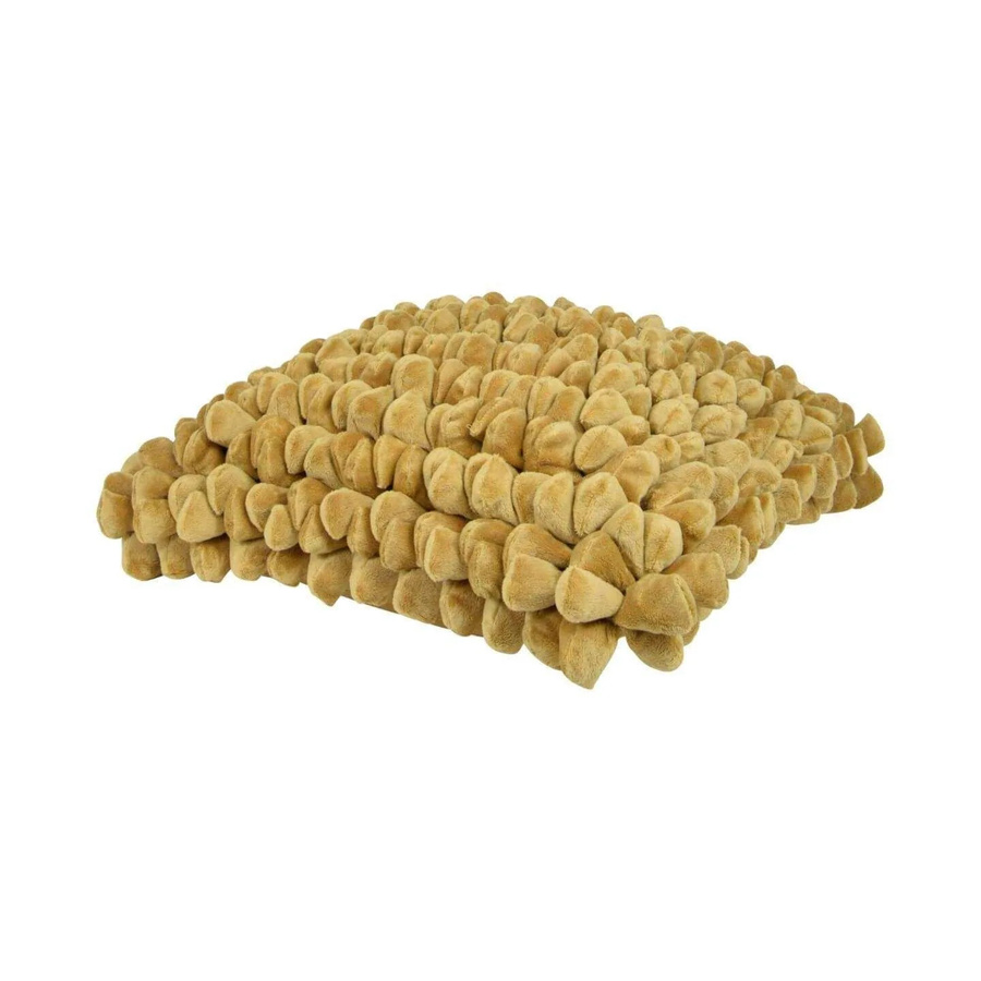 Haans Lifestyle Kissen Pebble Saffron in Gold und Gelb mit grafischem Design - Bild 1