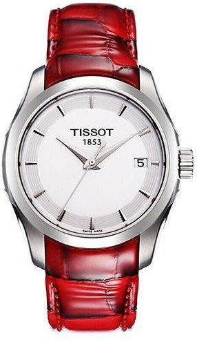 Tissot Armbanduhr, Quarz, Edelstahlgehäuse, 32 mm, Leder, Damen - Bild 1