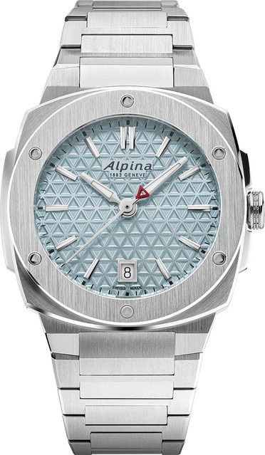 Alpina Damenuhr, Quarz, Edelstahl, Blau, 34 mm, 10 ATM - Bild 1