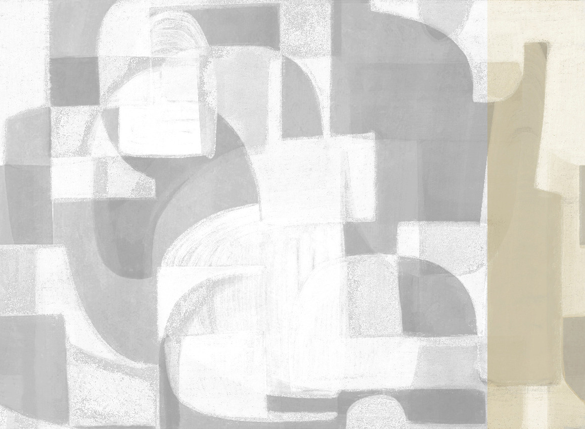 Jannelli & Volpi Mural Pacha Tapete Beige Abstract Modern Vinyl - Bild 1