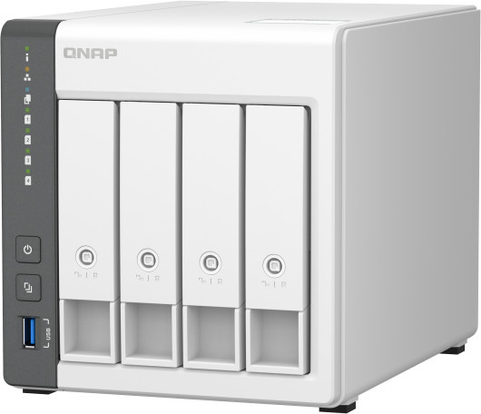 QNAP TS-433-4G NAS-Server mit 4 Schächten, 4 GB RAM und Gigabit/2.5 Gigabit Ethernet - Bild 1