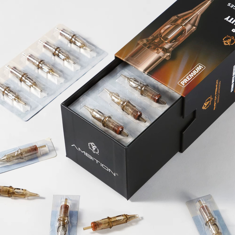 Ambition Tattoo Nadeln Mixed, 50 Stück, Microblading Nano SMP & Semi-Permanent Ink Cartridge - Bild 3