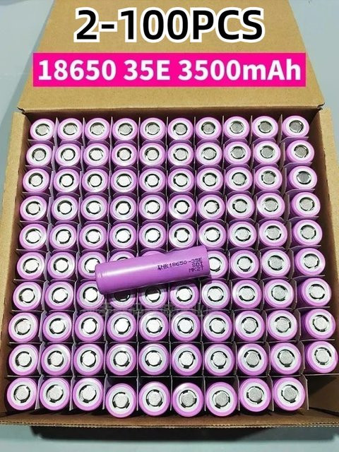 NDNNAS 35E 20A Li-Ion-Akku INR18650 3500 mAh 3,7 V in Lila - Bild 1