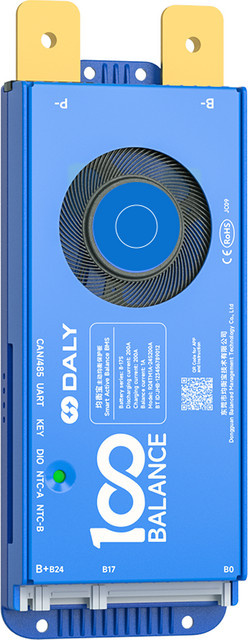 DALY 1A Aktiver Balancer BMS mit CAN für LiFePO4 und Li-Ion Batterien, Farbe: Blau - Bild 1