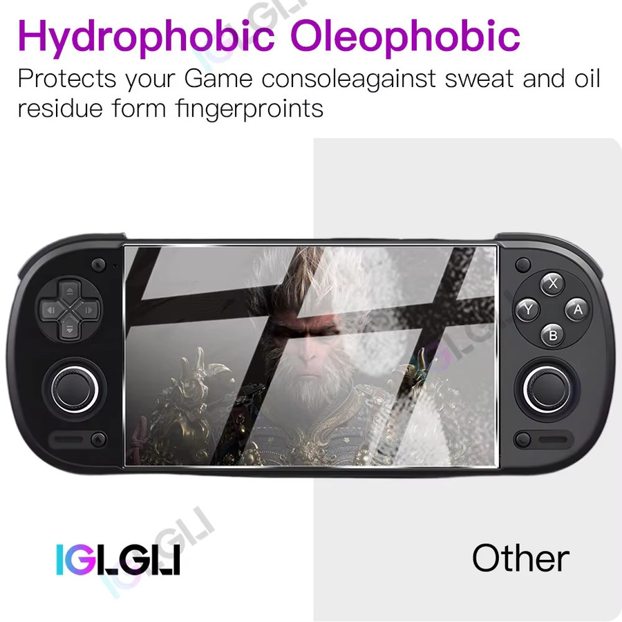 Retroid Pocket 6 Displayschutzfolie aus 9H gehärtetem Glas, transparent und kratzfest - Bild 2