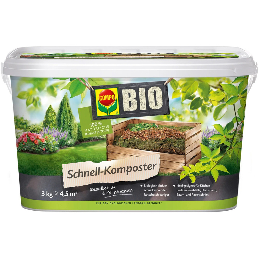 Compo Bio Schnellkomposter Streumittel für die Kompostierung, 3 kg - Bild 2
