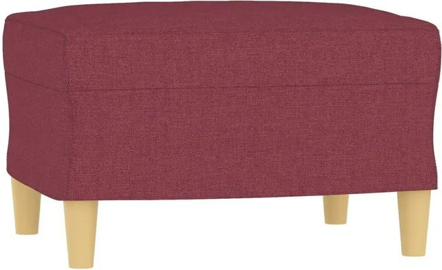 vidaXL Fußhocker Modell 3 in Weinrot aus Stoff, B/T/H: 60 x 50 x 41 cm - Bild 1