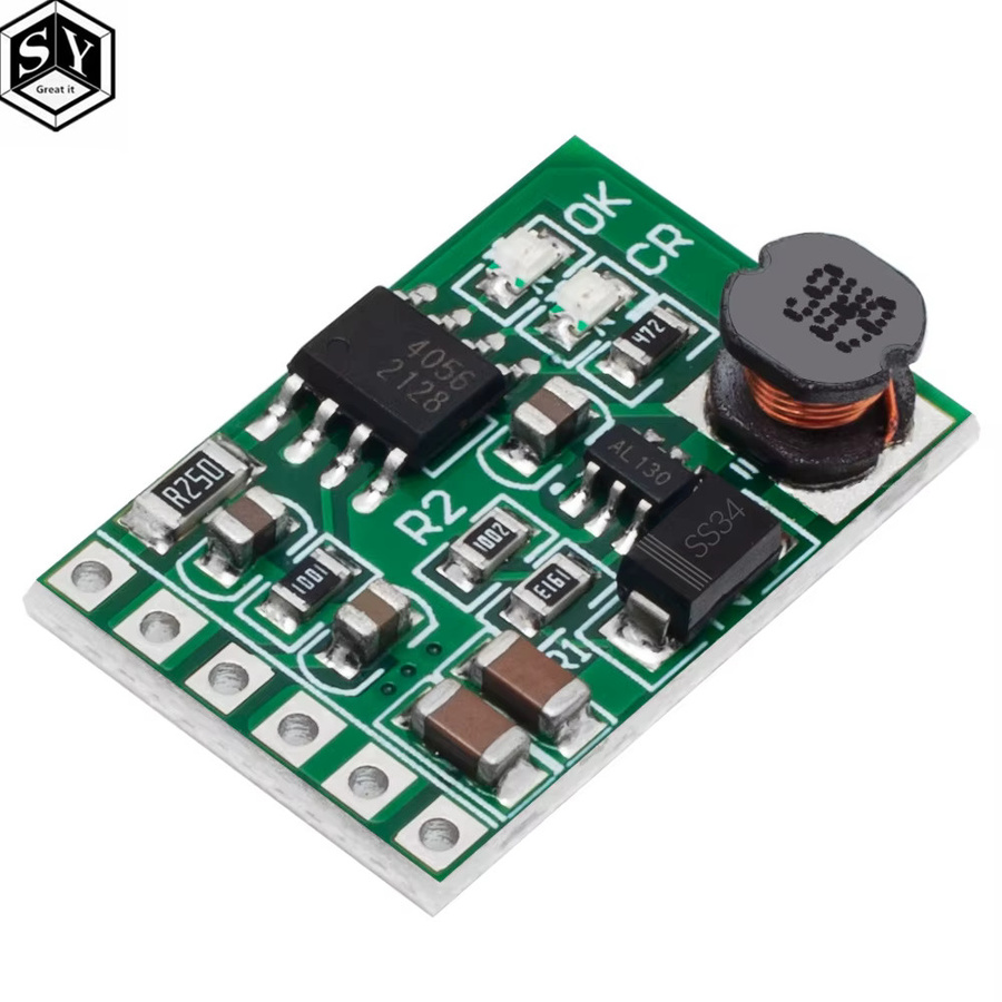 Great it DC DC Boost Konverter Modul für 18650 Lithium Akkus, Ladegerät und Entlader, Farbe: Grün - Bild 2