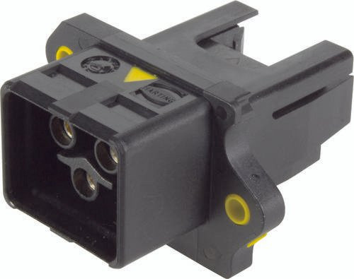 HARTING Anbaugehäuse aus Kunststoff, Schwarz, Polzahl: 2 + PE, 1 Stück - Bild 1
