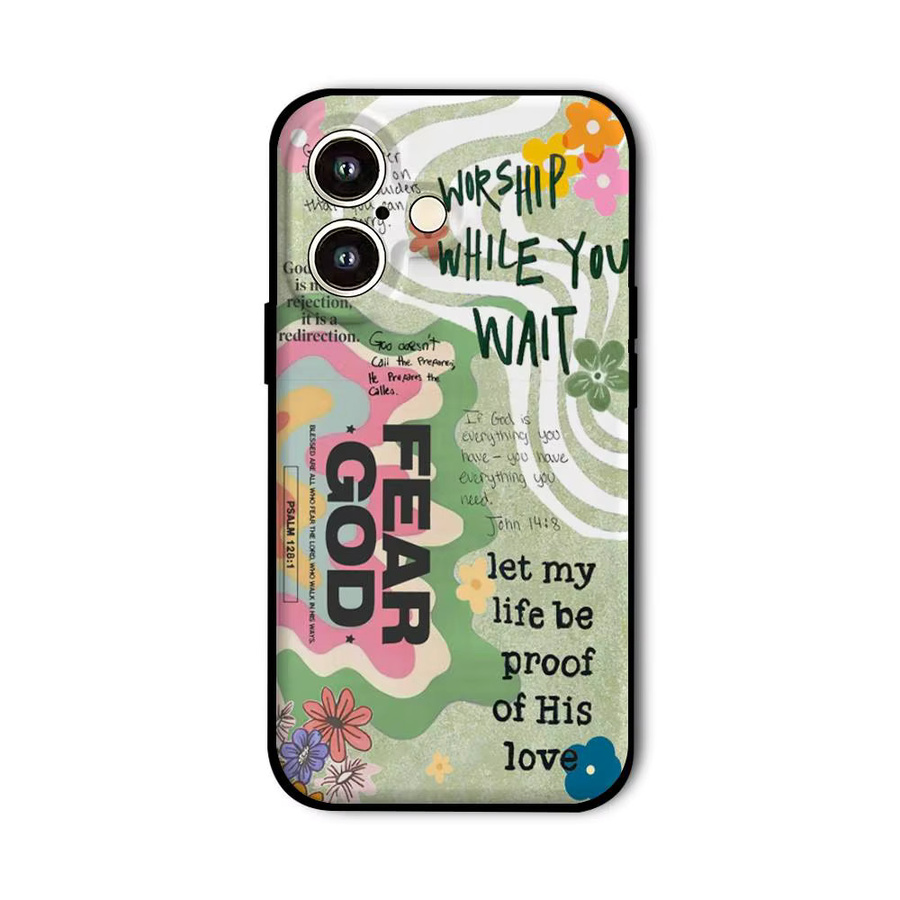 Christliche Silikonhülle mit Bibelvers Philipperbriefe für dein iPhone (Modelle: 11, 12, 13, 14, 15, 16, 17 Pro Max Plus XR XS) in Multicolour - Bild 3