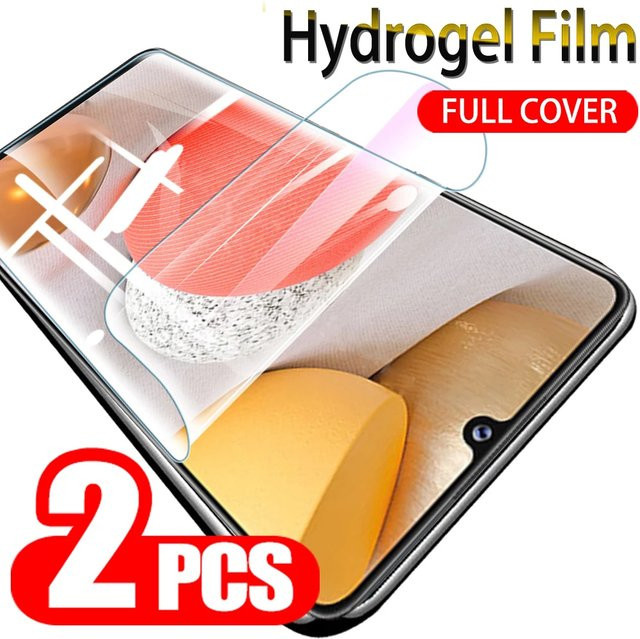 2er-Pack Hydrogel Displayschutzfolie für Samsung Galaxy S25 S24 S23 S22 Ultra Plus A56 A55 A36 A35 A26 A16 A15 in Transparent - Bild 1
