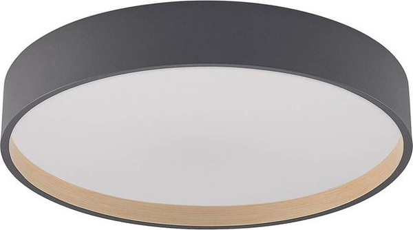 Lindby LED Deckenleuchte Todor Schwarz mit Leselampe und Fernbedienung dimmbar