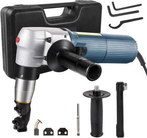 VEVOR elektrische Blechschere 625 W Blechnibbler mit 1000 U/min für Edelstahl, Aluminium und Kunststoff in Blau - Bild 1