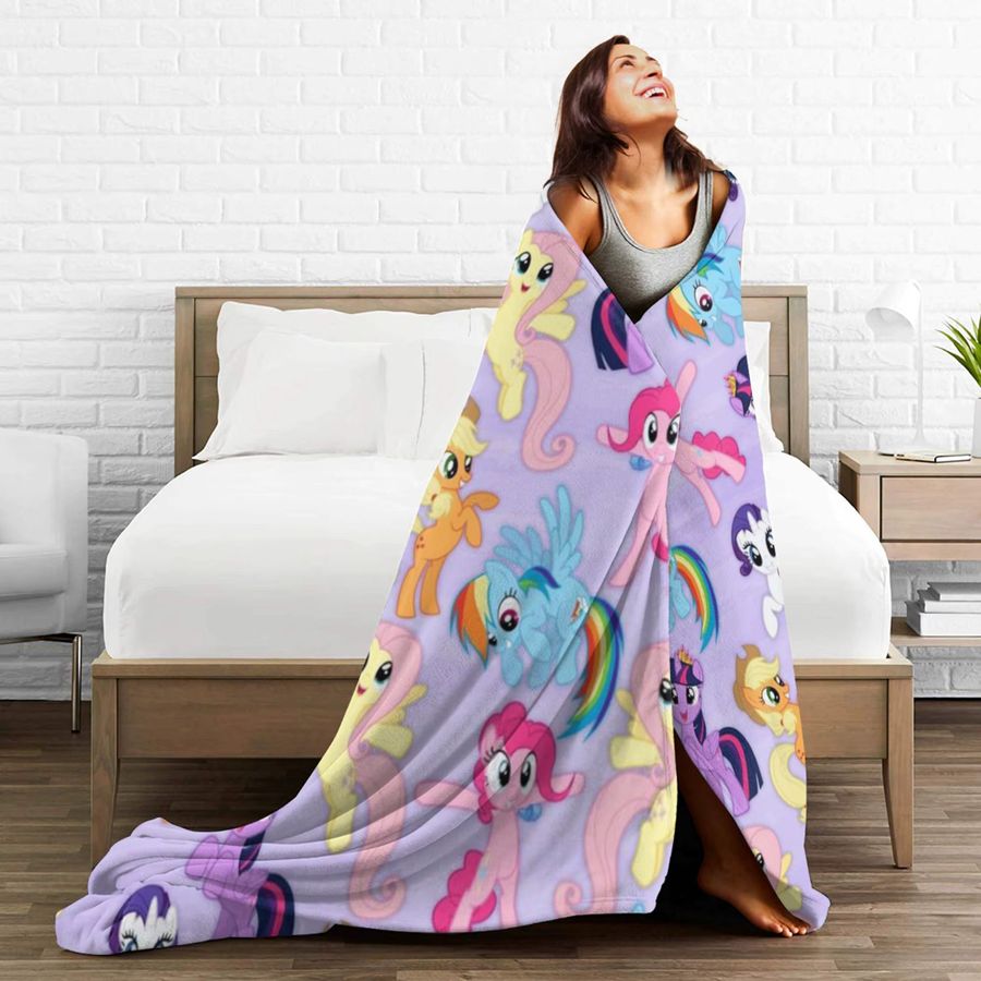 Dekorative Flanell-Decke My Little Pony von Potdemiel in Multicolor und Schwarz - Bild 2