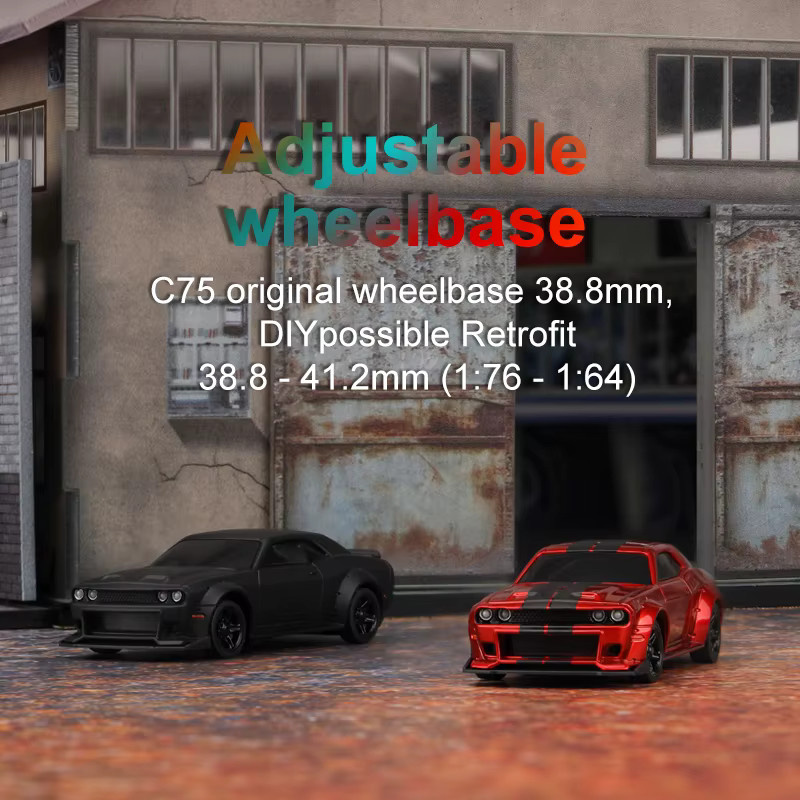 Turbo Racing C75 On Road RC-Autoradio, 1:76, ferngesteuert, RTR-Kit - Bild 3