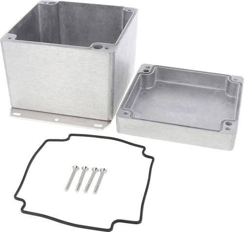 Hammond Electronics 1550Z137F Universal-Gehäuse aus Aluminium in Silber, B/T/H: 12,1 x 12,1 x 10,2 cm - Bild 1