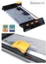 Fellowes Electron A4 Rotary Trimmer Schwarz mit Wellen-, Falz- und Perforationsfunktion - Bild 1