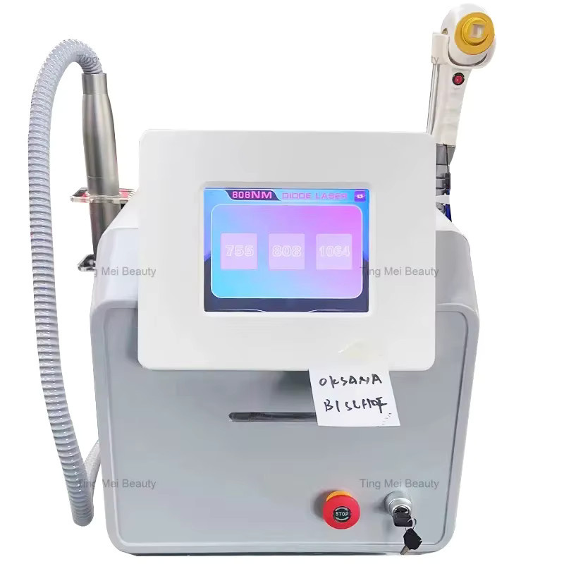 808 nm Diode Laser Haarentfernung und Tattooentfernungsmaschine, weiß - Bild 2