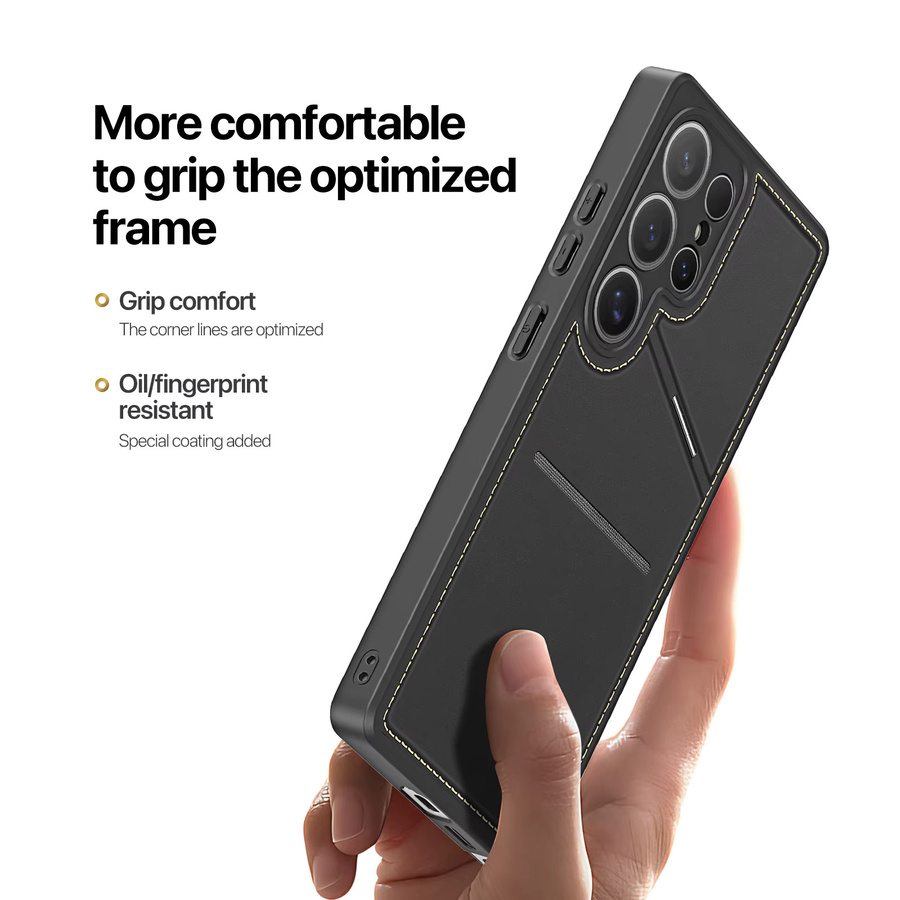 DUX DUCIS 3-in-1 Magnetische Hülle mit Geldbörse und Telefonständer für Samsung Galaxy S25 Ultra, S25 Edge, S25 und S25 Plus in Black und Lavendel - Bild 3