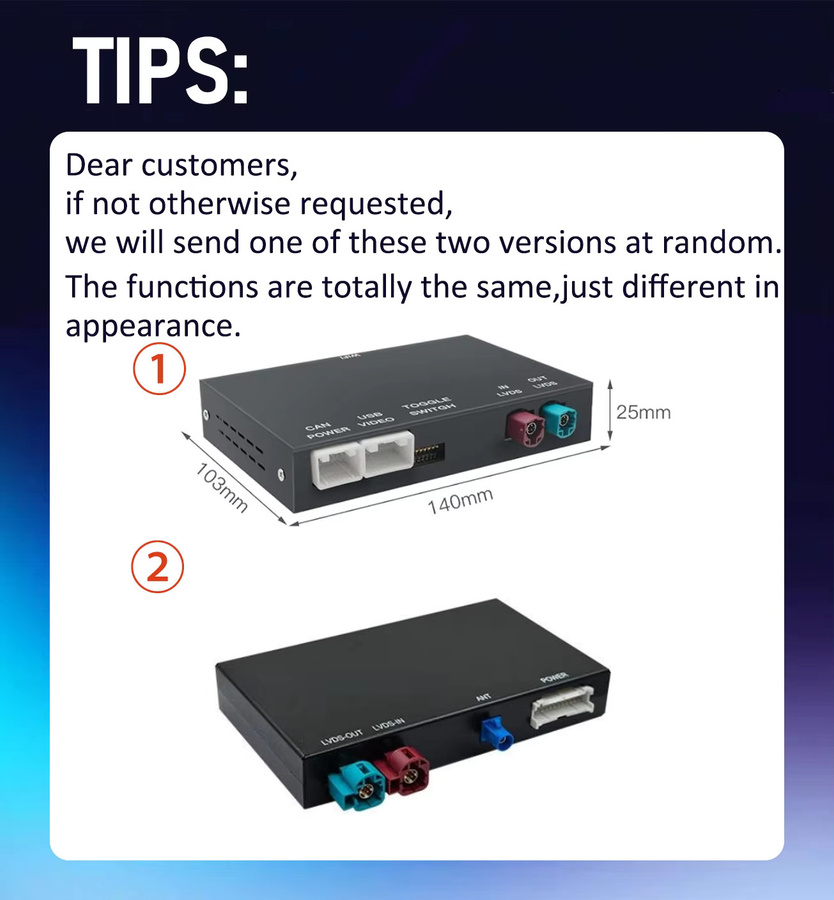 BONROAD Wireless CarPlay Android Auto und Airplay Autolink Mirroring Adapter MMI Box Modul für BMW NBT-System, Schwarz - Bild 3